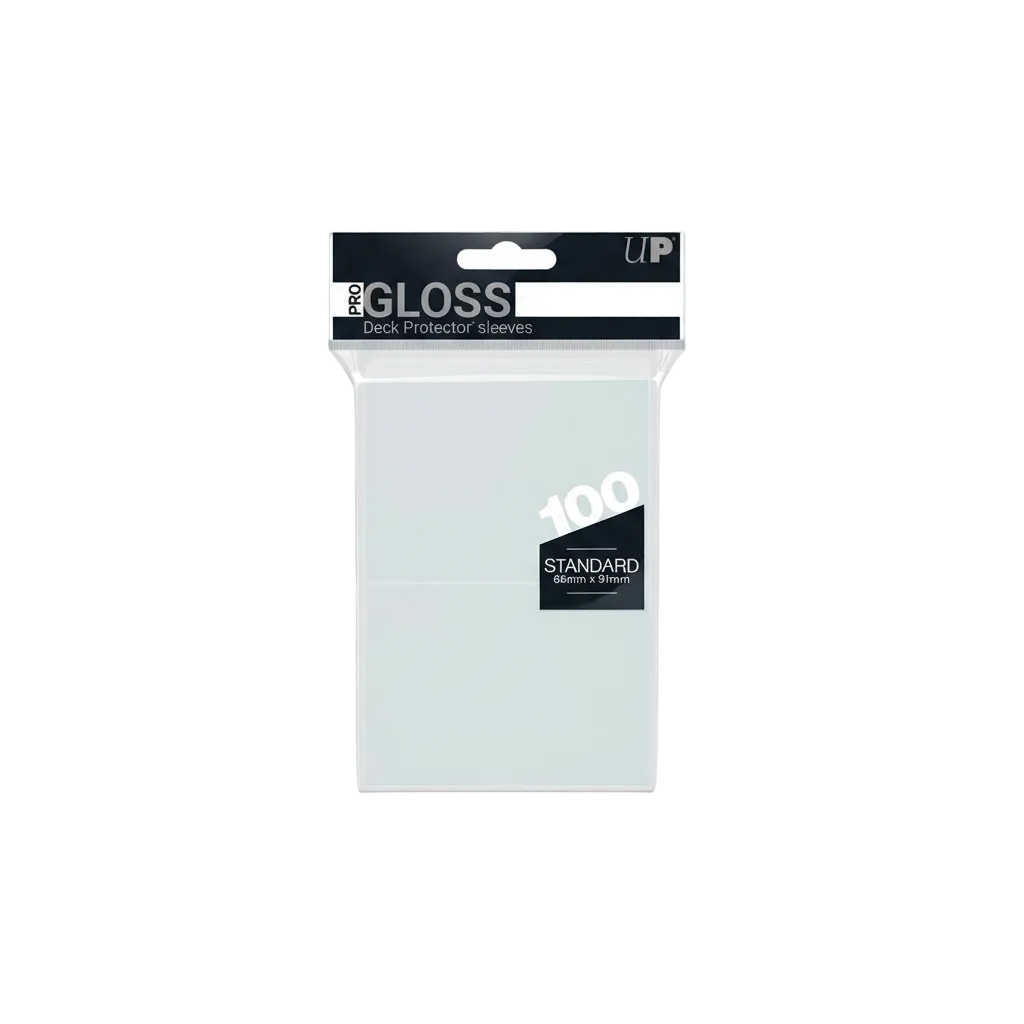 Ultra Pro PRO-Gloss Clear Deck Protector Sleeves Standard 100 Stück